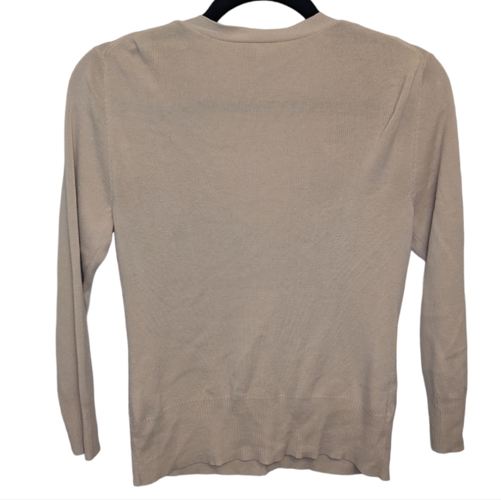 Ann Taylor LOFT Beige Pima Cotton Cardigan XS π€β¨ - Picture 2 of 8